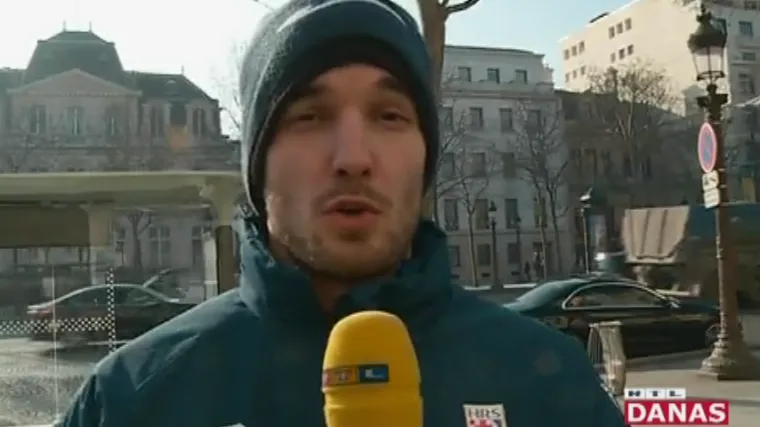 Reprezentativac Matulić uskočio u ulogu reportera i pozvao hrvatske navijače u Pariz
