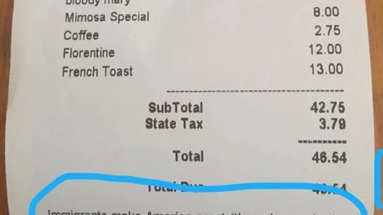 Račun jednog restorana u New Yorku krije genijalnu poruku