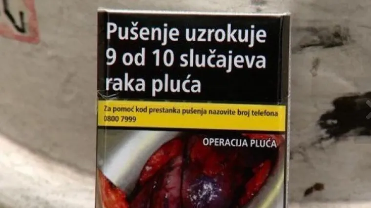 Uznemirujuće fotografije na kutijama cigareta u Hrvatskoj
