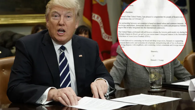Pismo zbog kojeg je Srbija ostala u nevjerici: Trump čestitao Thaciju Dan nezavisnosti Kosova