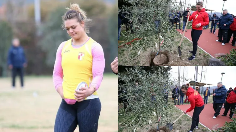 Sandra Perković bacila hitac sezone, najavila pohod na SP pa posadila maslinu