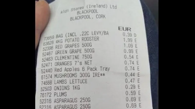 Račun iz irskog supermarketa postao viralni hit među Hrvatima: porez platio na samo jedan artikl!