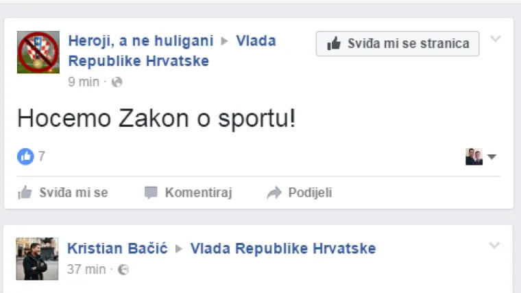 Bijesni građani 'zatrpali' Facebook stranicu Vlade: 'U ovoj zemlji kruha nema, a uni&scaron;tili ste i igru'