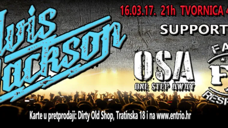 Elvis Jackson, One Step Away i Fast Response zajedno u zagrebačkoj Tvornici kulture!