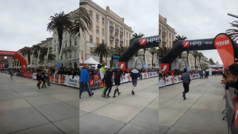 Pravi sporta&scaron;i i ljudi: hrvatskom trkaču pozlilo netom prije cilja pa mu crnogorski dvojac pomogao da zavr&scaron;i utrku