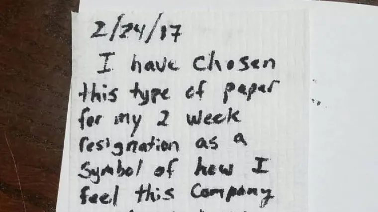 &nbsp;Dao ostavku u poruci ispisanoj na WC papiru - nije pro&scaron;lo kako se nadao