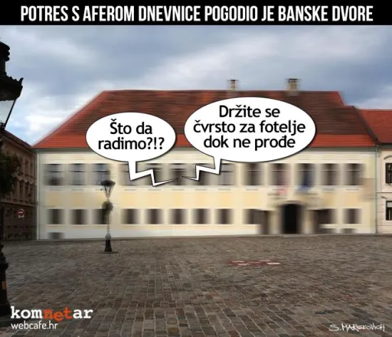 Kako izgleda potres u Banskim dvorima