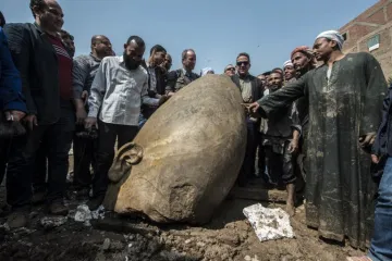 Pronašli osam metara visok spomenik moćnog faraona. Tri tisuće godina bio je zakopan u blatu...