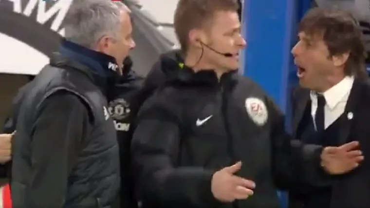 Conte i Mourinho se umalo pomlatili, sudac spriječio sukob