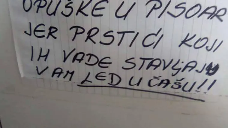 Novi viralni hit u Hrvatskoj: sigurni smo da u ovom kafiću vi&scaron;e nitko neće baciti opu&scaron;ak u pisoar