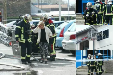 Dječak (12) nazvao majku, vatrogasci iz zgrade u plamenu spasili staricu i dva psa