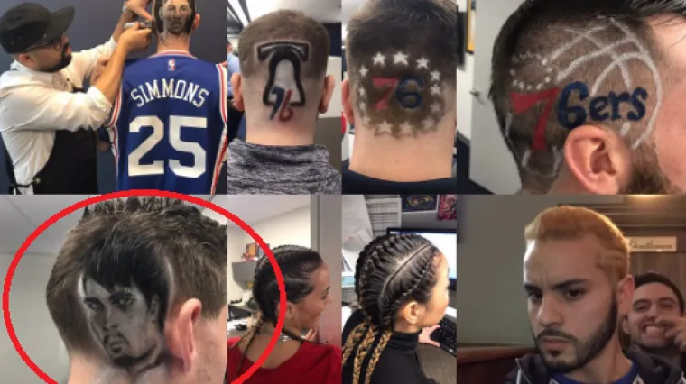 Navijač Sixersa izabrao frizuru sa &Scaron;arićevim likom na glavi!