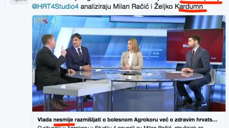 HRT se ponovo 'proslavio' prilično banalnim pogre&scaron;kama