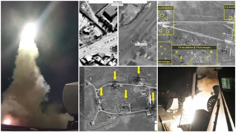 Satelitske snimke otkrivaju kako je sirijska zračna baza izgledala prije i nakon &scaron;to ju je sravnilo 59 raketa Tomahawk