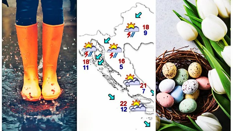 Stiže promjena vremena - ki&scaron;a, pad temperatura, pa čak i snijeg