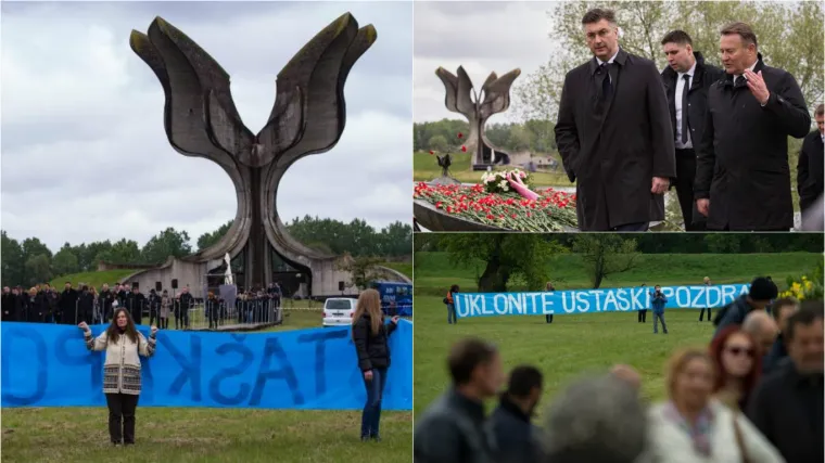 Vladajući na Spomen području bez govora, no antifašisti ih dočekali s jasnom porukom