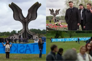 Vladajući na Spomen području bez govora, no antifašisti ih dočekali s jasnom porukom