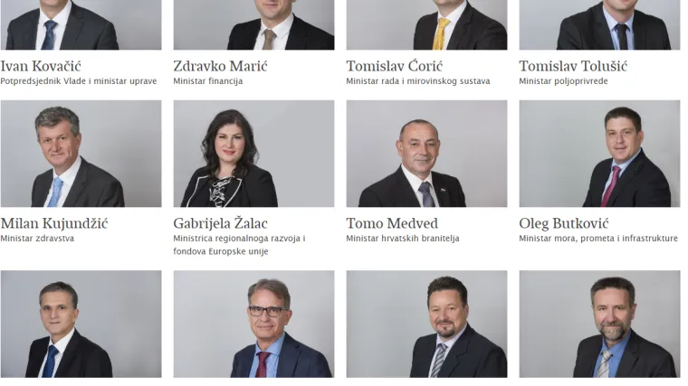 Brzo ih maknuli: Orepić, Dobrović i &Scaron;prlje vi&scaron;e nisu na web stranicama Vlade