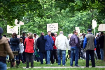 Prosvjednici poručili: 'Ako postoji novac za uređenje parka, on neće ispariti nakon mjesec dana'