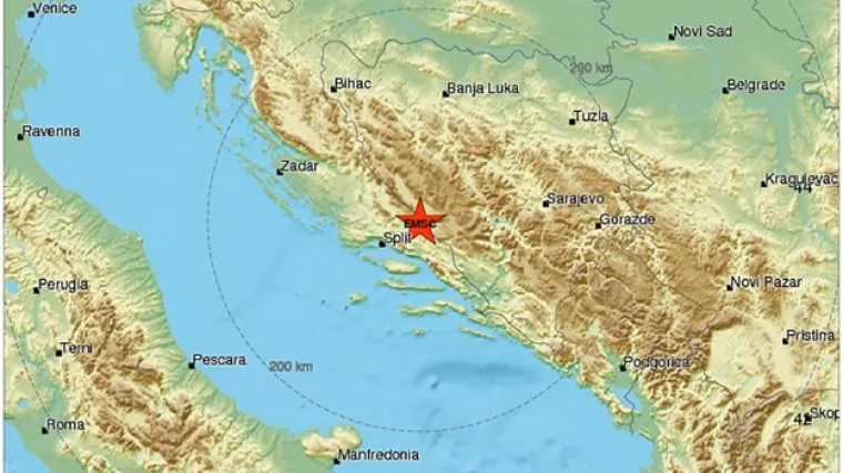 Potres u blizini Livna osjetili su i Splićani
