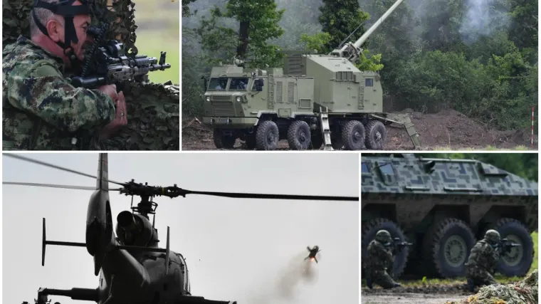 Na poligonu isprobali sustave 'Oganj', 'ALAS', 'Miloš' i 'Lazar'