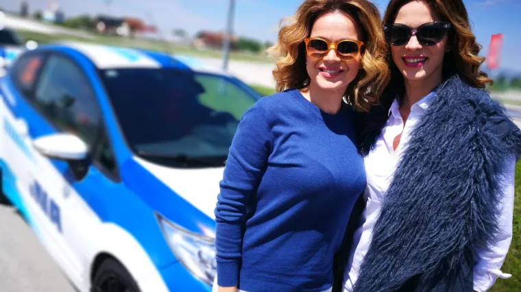Bojana Gragorić Vejzović i Sandra Bagarić na treningu sigurne vožnje: 'Napokon sam se uspjela opustiti za volanom'