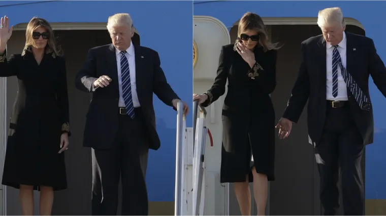 Trump stigao u Rim na susret s papom Franjom, Melania ga opet odbila primiti za ruku