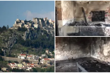 Prostorija sa slikama potpuno izgorjela, vatrogasci su požar gasili tri sata