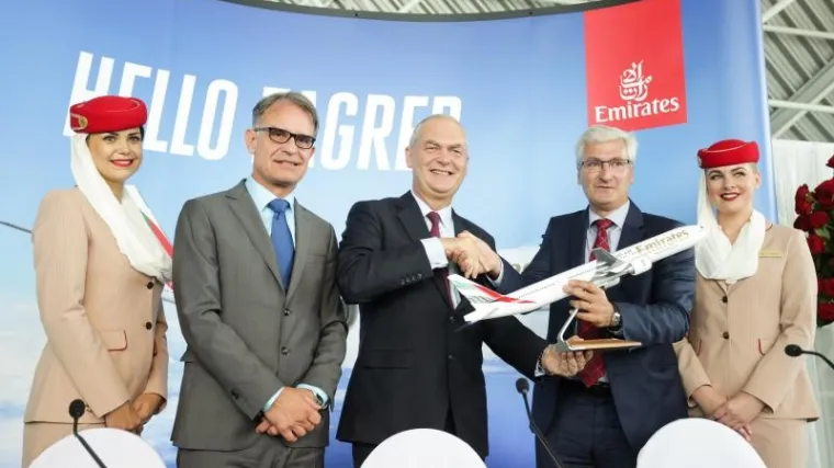 Emiratesov Boeing 777-300ER sletio u Zagreb