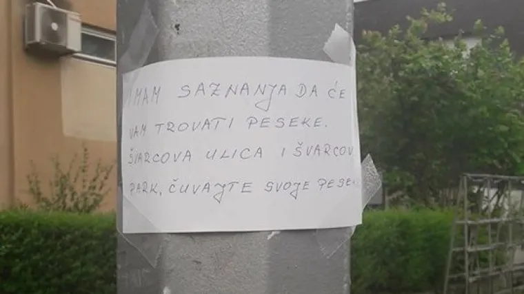 U Zagrebu osvanulo upozorenje - čuvajte svoje pse