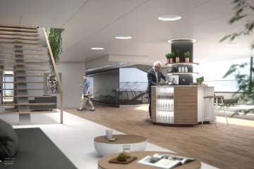 LUKSUZ NA KVADRAT: Ovaj 108-metarski koncept superjahte ima sve što možete poželjeti, a to uključuje heliodrom, vrt i - plažu