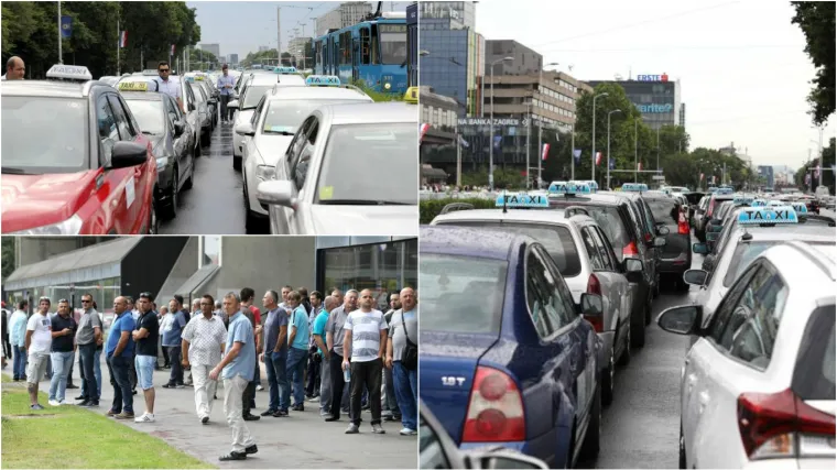 Taksisti iz cijele Hrvatske blokirali najprometniju ulicu u Zagrebu, građani kasnili na posao: 'Nije u redu, sram ih bilo!'