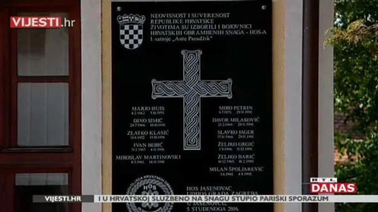 Je li HOS-ova ploča u Jasenovcu razlog zbog kojeg će narasti nepovjerenje u Vladi HDZ-a i HNS-a?