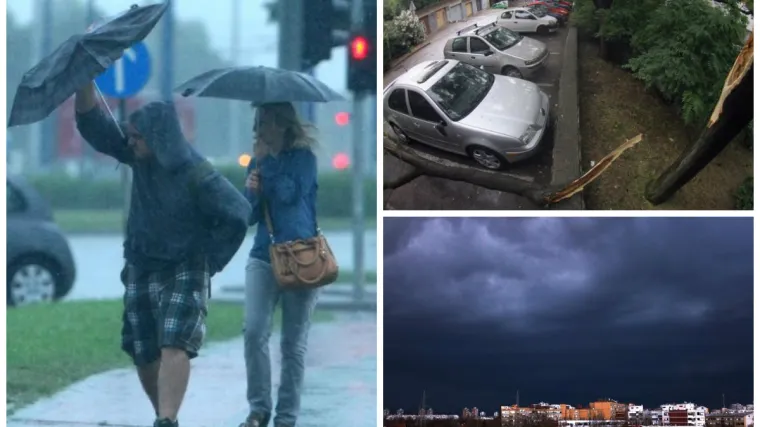 Na prometnicama nastao kaos, vjetar nosio krovove kuća i &scaron;kola, zbrajaju se &scaron;tete