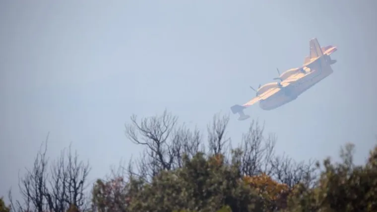 Vatrogasci su uspjeli spriječiti &scaron;irenje vatre na kuće, a obranili su i vinograde