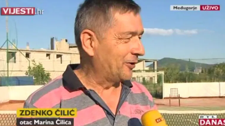 Otac Marina Čilića uživo iz Međugorja: 'Nadam se da će jednog dana uspjeti osvojiti Wimbledon, to je njegov životni san'