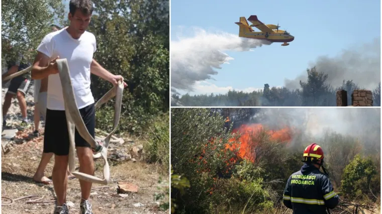 Evakuirali žitelje Gornjih Kekeza, vatrogasac ozlijeđen