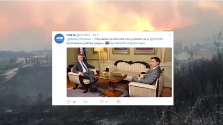 &Scaron;to je premijer Plenković radio dok je Dalmacija gorjela?