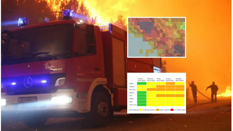 Stižu novi toplinski val i bura, i neće popustiti - u pojedinim mjestima dovoljna će biti jedna iskra