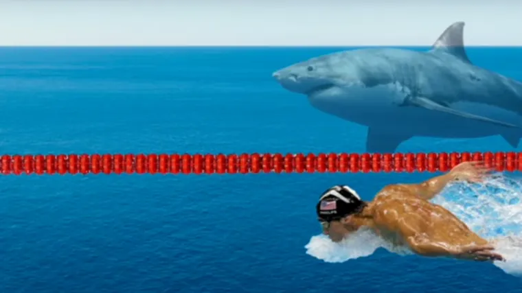 Najveći olimpijac ikad utrkivao se s velikom bijelom psinom, izgubiv&scaron;i za samo dvije sekunde