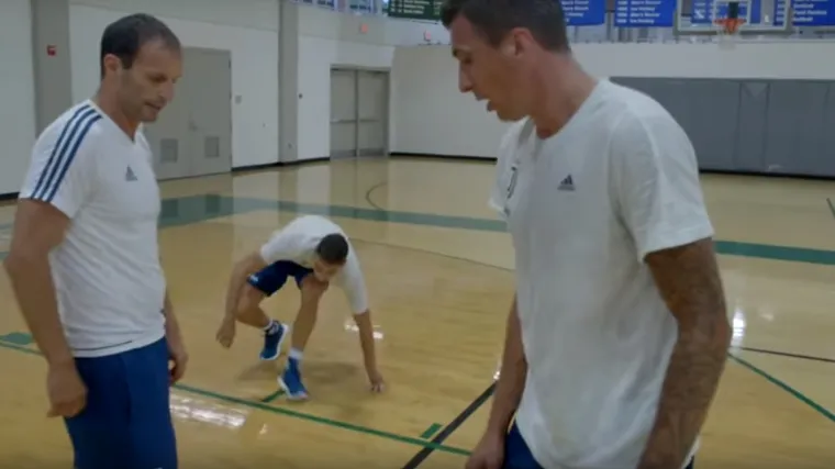 Mandžukić i Allegri obračunali se pod obručem, objavljena urnebesna snimka