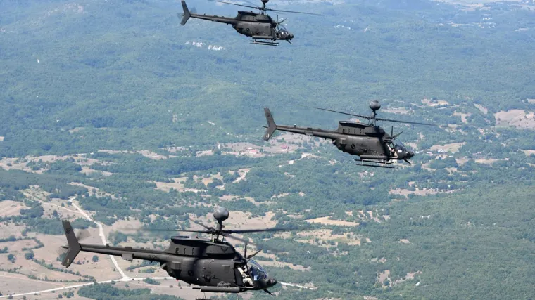 Hrvatsko ratno zrakoplovstvo izvelo prva bojna gađanja iz helikoptera Kiowa Warrior