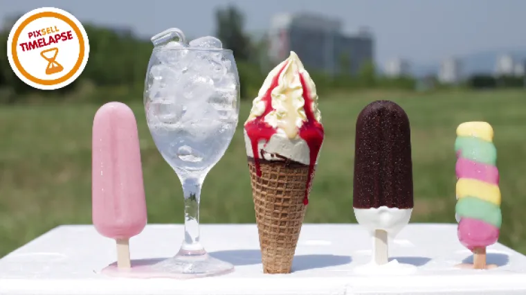 Pogledajte koliko su na suncu izdržali sladoledi i ča&scaron;a vode s ledom