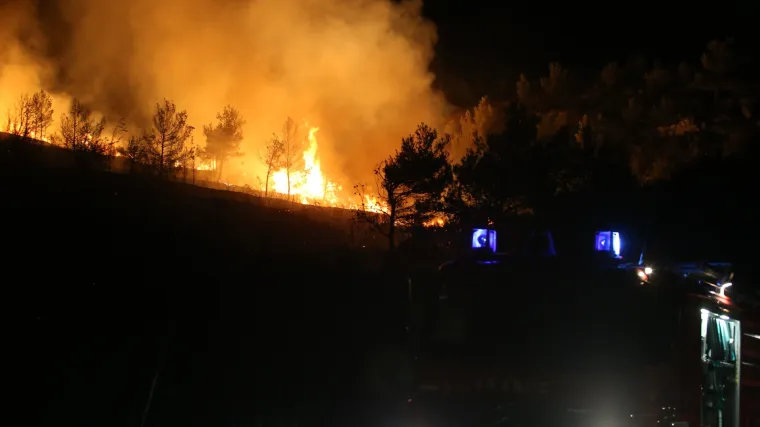 Požar kod Muća jo&scaron; je uvijek aktivan, izgorjelo 30 hektara borove &scaron;ume