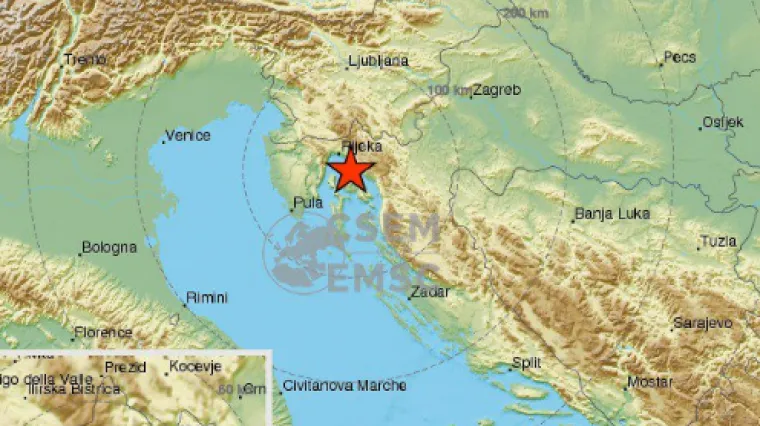 Zatresla se Rijeka: potres magnitude 3.4 zatresao riječko i kvarnersko područje