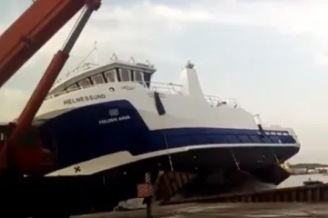 Prvi puta u Hrvatskoj novoizgrađeni brod porinut na jedinstven način