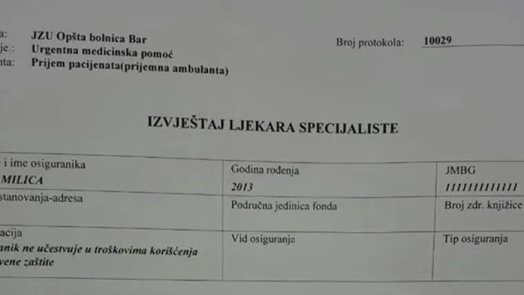 Evo &scaron;to je djevojčici dao kao terapiju