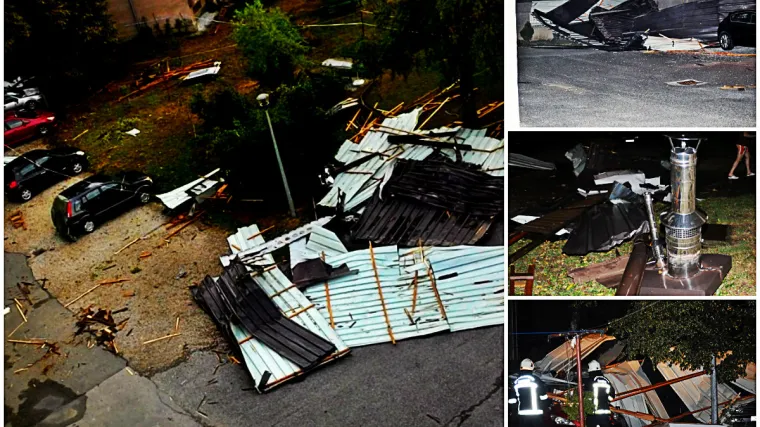 Krov zgrade pao pred ulaz gdje su se igrala djeca: 'Jedna žena reagirala je sjajno, hvala joj'