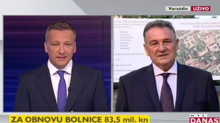 U Varaždinu počeli radovi na energetskoj obnovi objekata Opće bolnice Varaždin: Radimir Čačić uživo za RTL