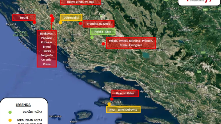 Vatra i dalje hara Dalmacijom! Svi vatrogasci u zemlji pod uzbunom - RTL-ove ekipe na najkritičnijim mjestima